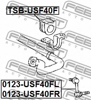 FEBEST 0123-USF40FR Rod/Strut, stabiliser